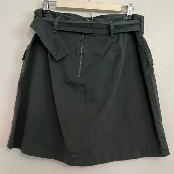 Banana Republic Utility Wrap Skirt in Flight Jacket Green - Picture 6 of 10